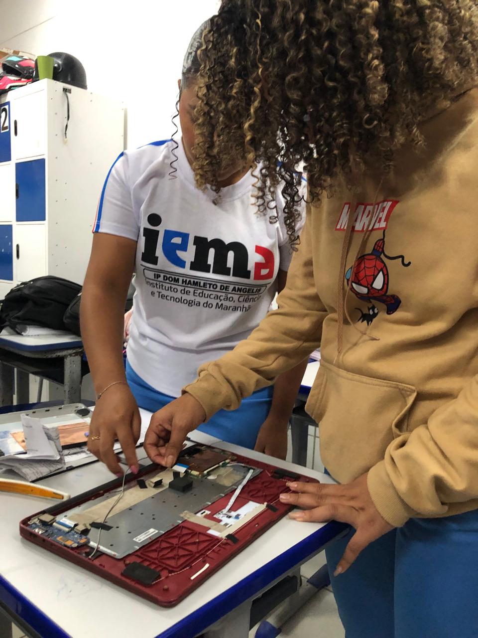 Registro dos alunos durante a aula